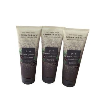 COPY - 3 Bath & Body Works Aromatherapy Black Currant + Cedarwood Body Cream Lo…